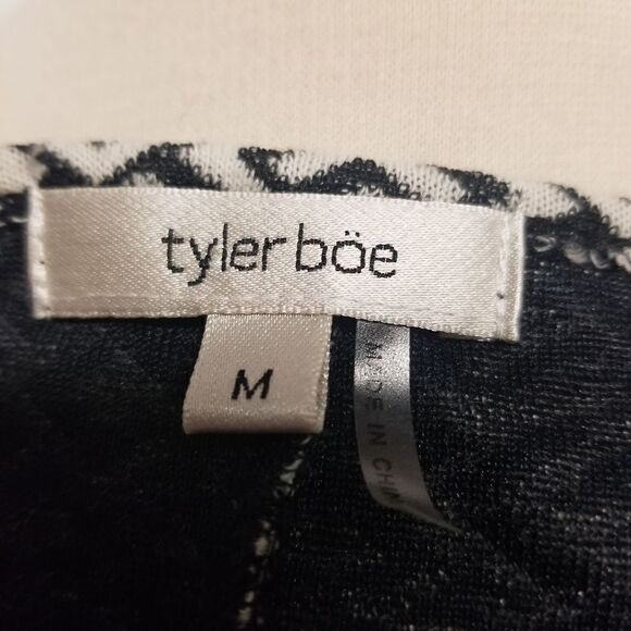 Tyler Boe A-Line Geometric Swing Long Sleeve Midi Sweater Dress Medium - Picture 7 of 9